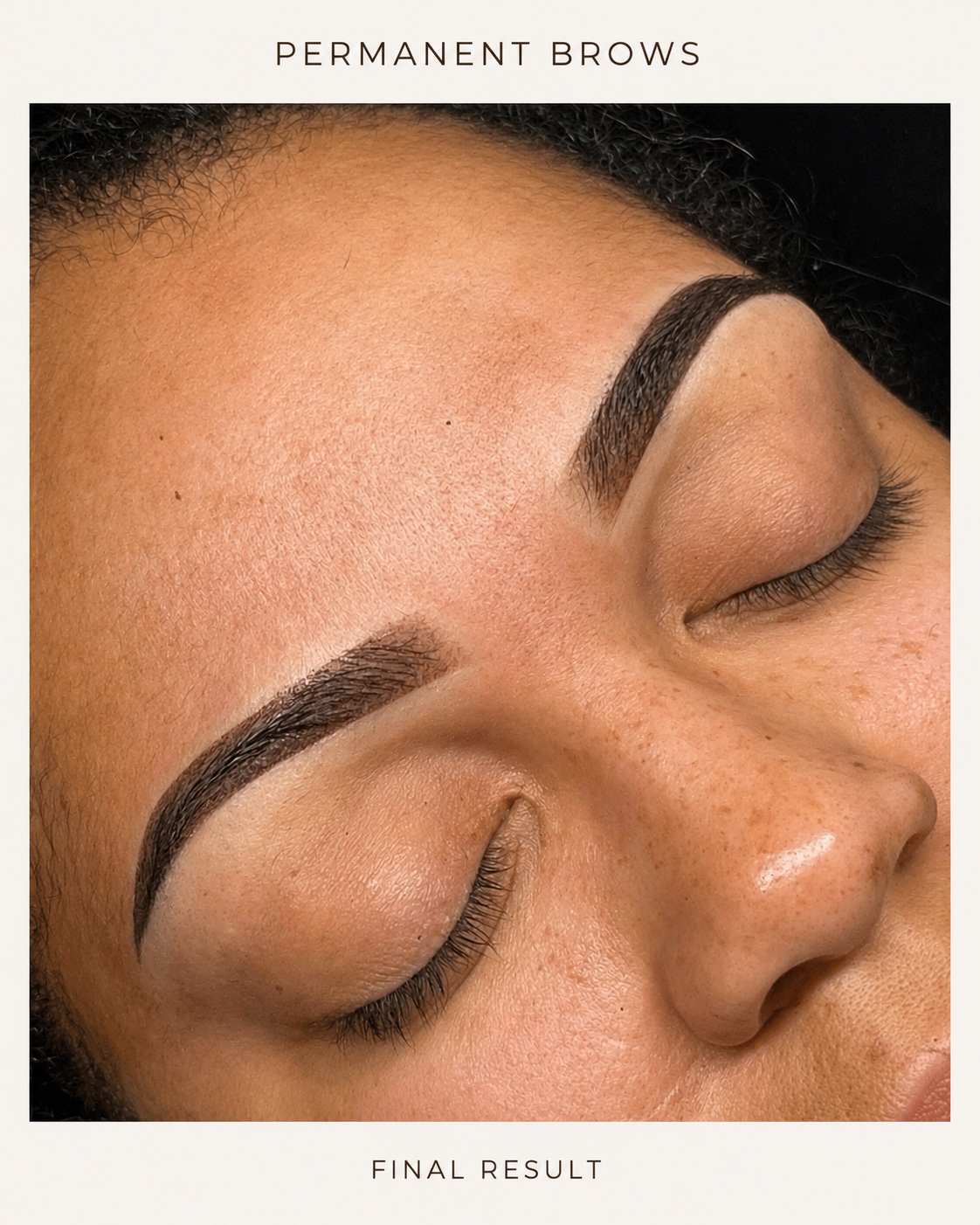 Permanent Brows final result by Riça at Dani Esthetics